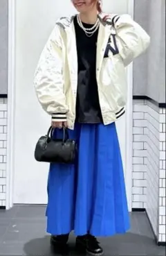 ロデオクラウンズ ワイドボウル ニット プリーツ スカート