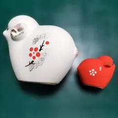 縁起物・素焼の干支（羊）の置物 2点