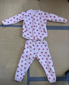 Combi mini 苺柄 キルトパジャマ 120cm