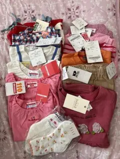 ミキハウスなどのベビー服セット(新品未使用・他)