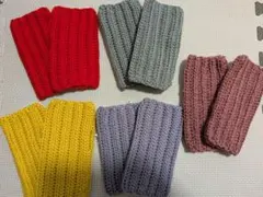 カラフル編み物アームカバーハンドメイド1つ売