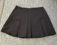 【新品未使用】GRL インパン裏地付きプリーツミニスカート ブラック Sサイズのサムネイル