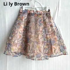 Lily Braun リリーブラウン　花柄 フレアスカート　インナーパンツ付きのサムネイル