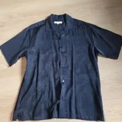 UNITED ARROWS 半袖柄シャツ S 黒