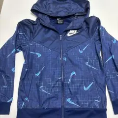 NIKE ウィンドブレーカー ネイビー 総柄 Mのサムネイル