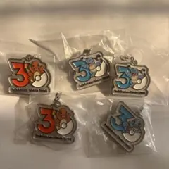 ポケモン30周年 メタルチャームマスコット　めじるしアクセサリー