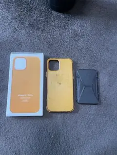 【訳あり・セット】純正iPhone12レザーケース & MOFT ウォレット