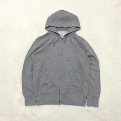 UNIQLO　カジュアル　00s　y2k　ダブルジップパーカー　ライトグレー　M