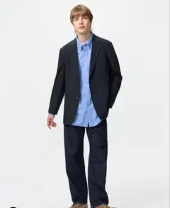 UNIQLO ユニクロ JW ANDERSON テーラードジャケット 紺色 S