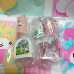 サンリオ　キャラクターズレトロミニチュアチャーム全5種類コンプリート　ガチャ