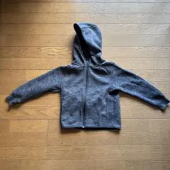 UNIQLO グレー フード付き ジッパーパーカー 100cm