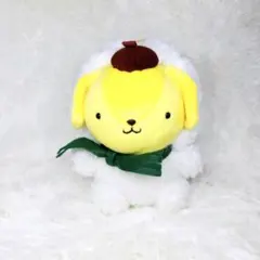 希少 美品 ポムポムプリン 雪だるま ぬいぐるみ 1999年