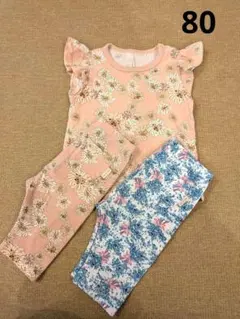 ユニクロ　ポールアンドジョー　80　ベビーレギンス　Tシャツ