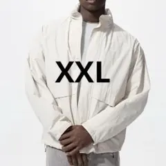 ユニクロ　ウインドプルーフスタンドブルゾン　オフホワイト　XXL