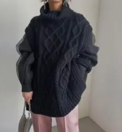 アメリ UNDRESSED COTTON CANDY SLEEVE KNIT