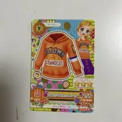 アイカツ カード ロゴプリントスウェットパーカー