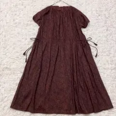 studioCLIP＊フラワープリント ロング ワンピース【M】