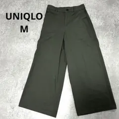 UNIQLO ワイド パンツ チノパン M オリーブ