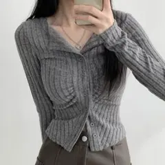 SONA amood シャーリング カーディガン トップス 長袖