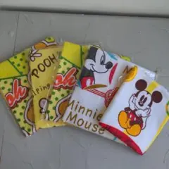ディズニー　タオルハンカチ5枚