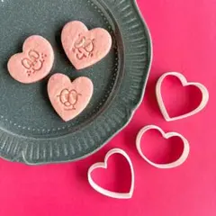 ハート型３種セット　⚠︎顔スタンプ別売り【クッキー型】