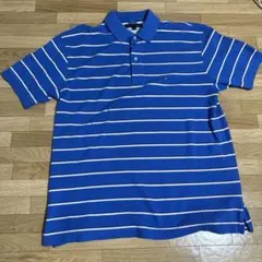 tommy ポロシャツ HIPHOP NAUTICA ラルフローレン ブルー