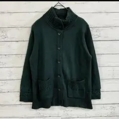 Collection’s K レディース ニットカーディガンL相当 緑 人気完売