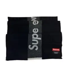 Supreme Woven Scarf マフラー ウール メンズ ブラック レアのサムネイル