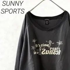 SUNNY SPORTS スウェット トレーナー プリント 大きめ ゆったり