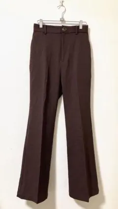 ヘザー　カジュアルパンツ　きれいめ　Mサイズ　スラックス　柔らか　ブラウン系