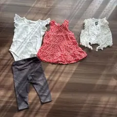 ベビー服73-80cm4点セットまとめ売り