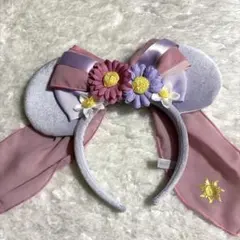 ディズニー　ミニー　カチューシャ　パープル