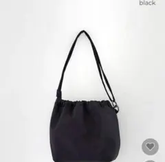 ⭐️nugu POIKドローストリングショルダーバッグ #ブラック⭐️