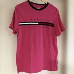 TOMMY HILFIGER ロゴプリント 半袖Tシャツ ピンク　Mサイズのサムネイル