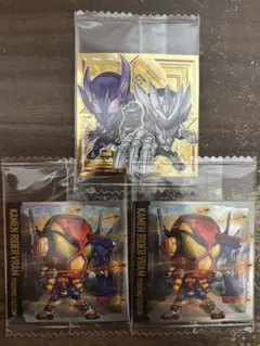 仮面ライダー シール ウエハース　カリエス　ゼッツ　ギーツ　クウガ