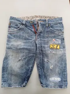 EDWIN 503 Blue Trip デニムショーツ 32インチ パッチワーク