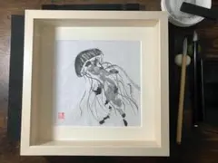 アクリル画『海月と光』F3サイズ アート 原画 くらげ クラゲ - メルカリ