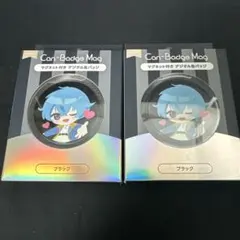 新品 Can-Badge-Mag マグネット付きデジタル缶バッジ ブラック 2個