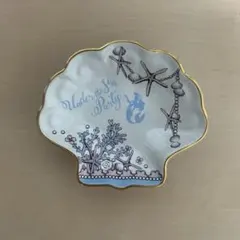ディズニー アリエル 貝殻型ミニプレート 陶器 小物入れ アクセサリートレイのサムネイル