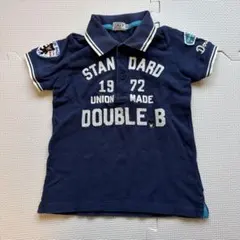 DOUBLE.B ネイビー ポロシャツ 100