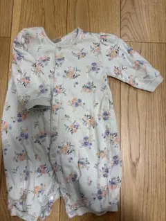 tete a tete ロンパース 花柄 80 グリーン