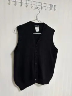 アニエスベー agnès b. HOMME フランス製　ブラックウールベストのサムネイル