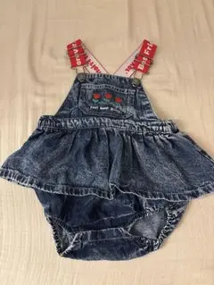 デニム風 サロペット ロンパース80サイズ