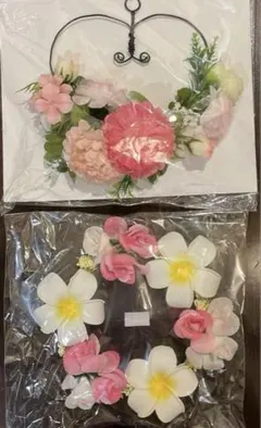 ハンドメイド　リース　２点セット