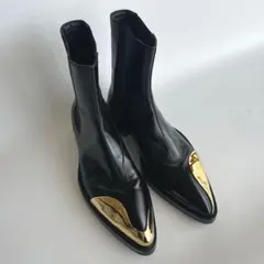JIL SANDER ジルサンダー メタルトゥ レザー サイドゴアブーツのサムネイル