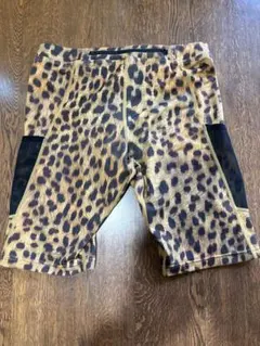 エルドレッソ　豹柄　ハーフタイツ　サイズM