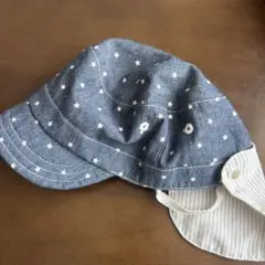 星柄デニムキャップ