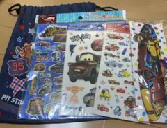 カーズ ステッカーセット 巾着袋付き