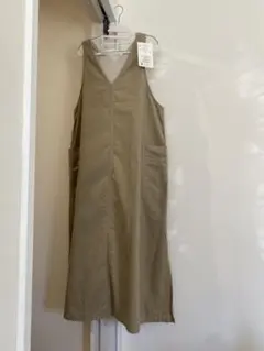 しまむら　コーデュロイ　Lサイズseason reason ベージュ　ジャンスカ