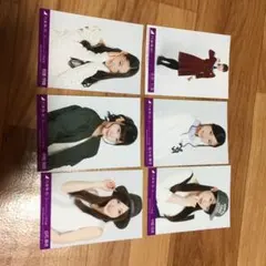 乃木坂46生写真6枚入り(白石麻衣&西野七瀬付き)